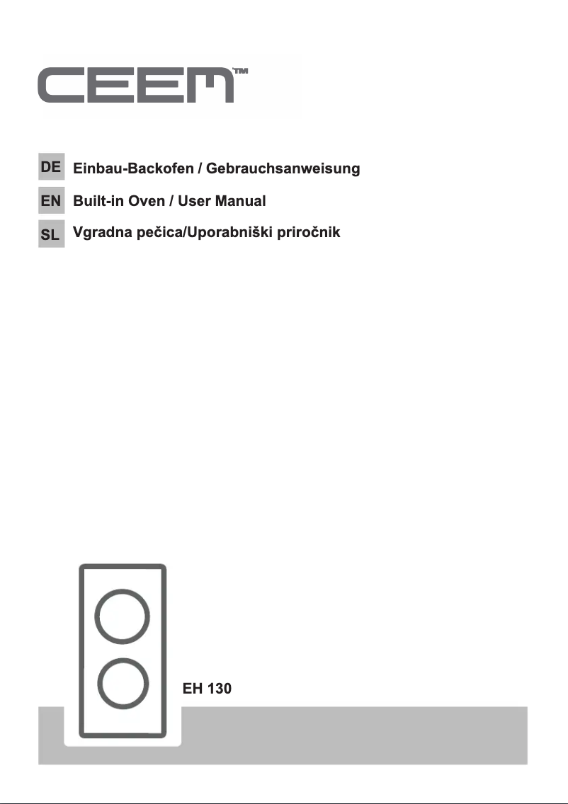 Page 1 de la notice Manuel utilisateur CEEM EH 130