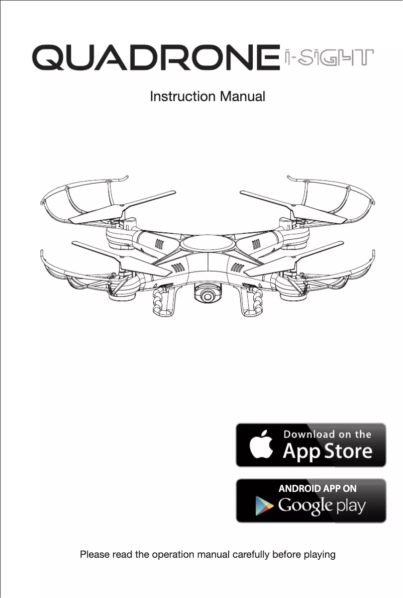 Page 1 de la notice Manuel utilisateur Quadrone I-Sight