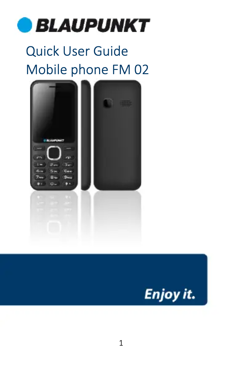Image de la première page du manuel de l'appareil FM 02