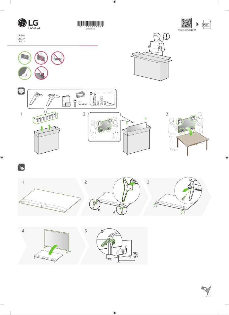 Page n°1 - Manuel utilisateur LG 43UN73903LE
