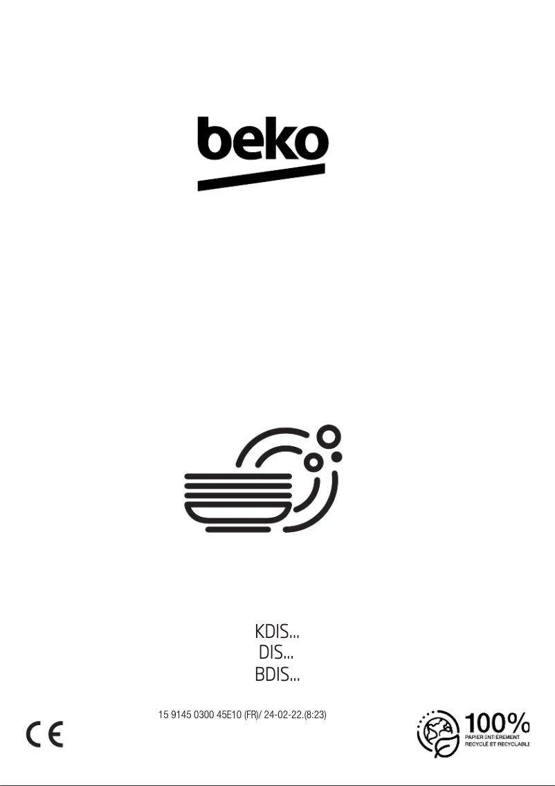 Page 1 de la notice Manuel utilisateur Beko BDIS161E0Q
