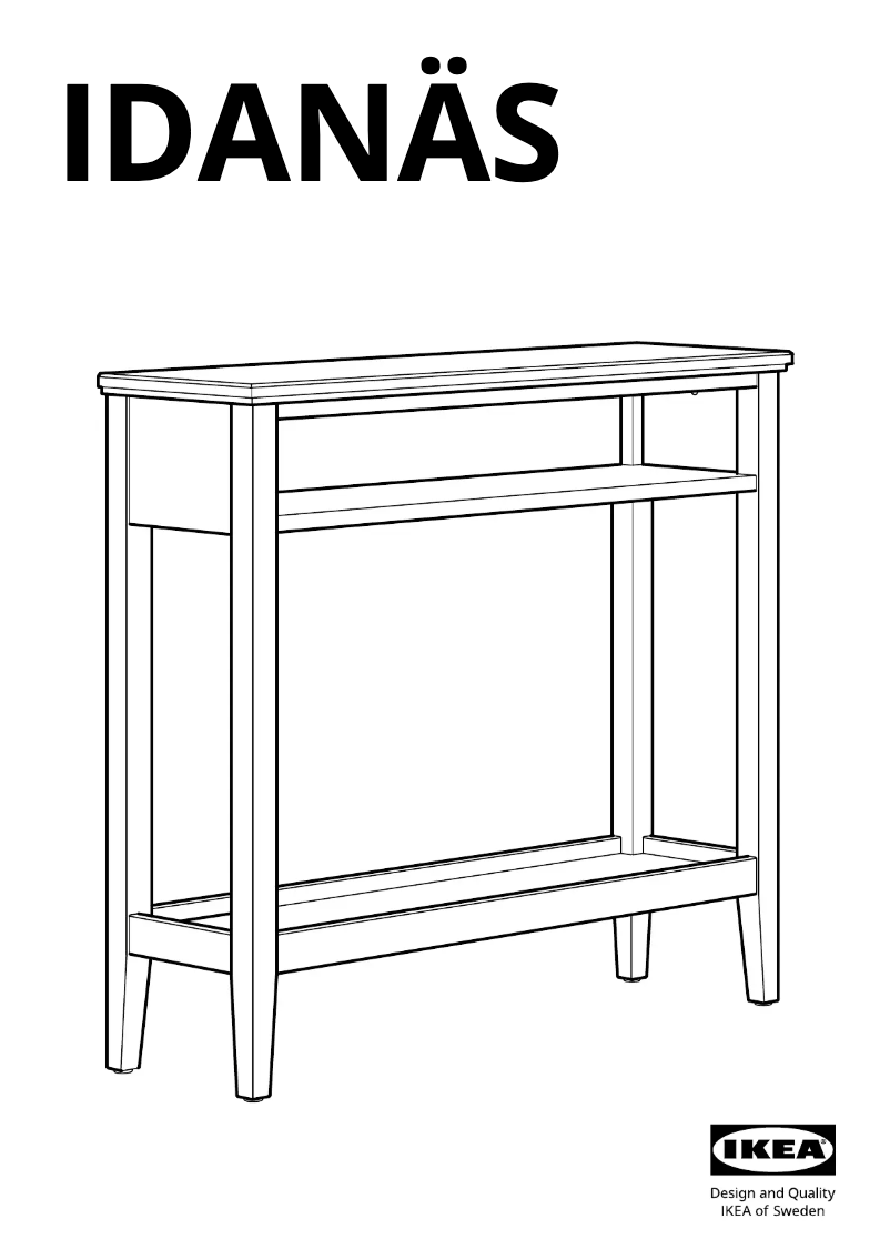 Page 1 de la notice Manuel utilisateur Ikea IDANÄS 504.878.76