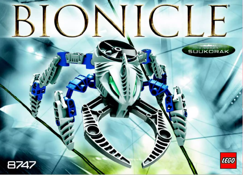 Image de la première page du manuel de l'appareil Bionicle 8747