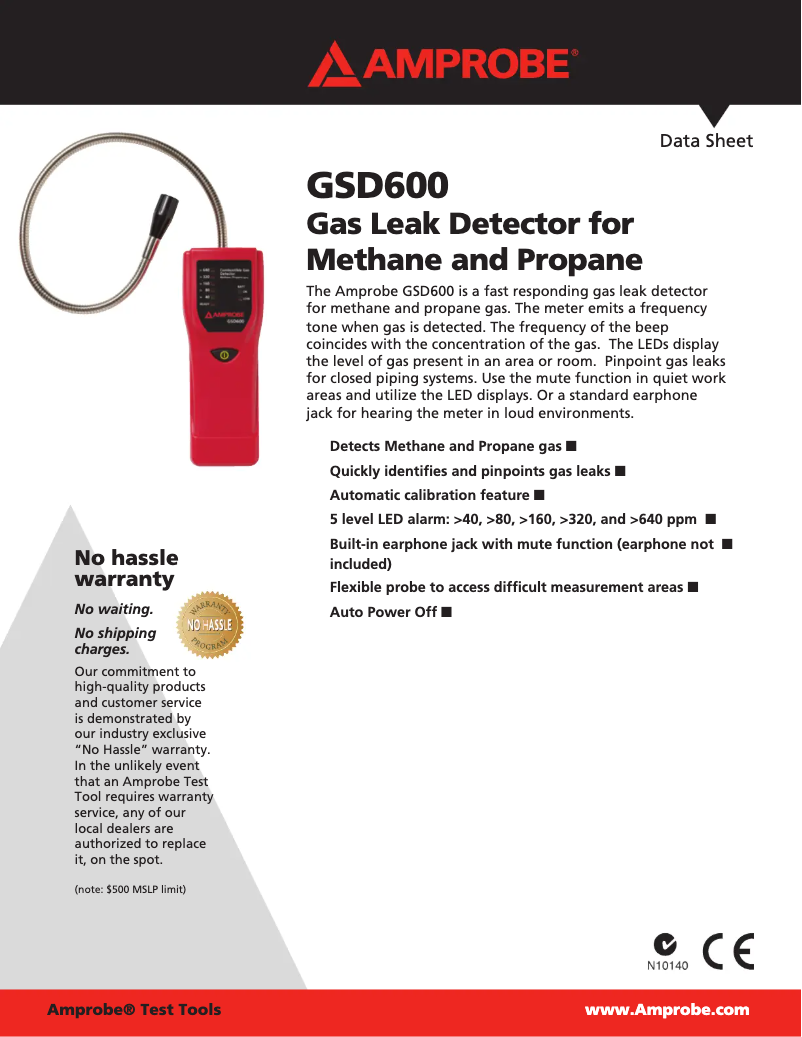 Image de la première page du manuel de l'appareil GSD600