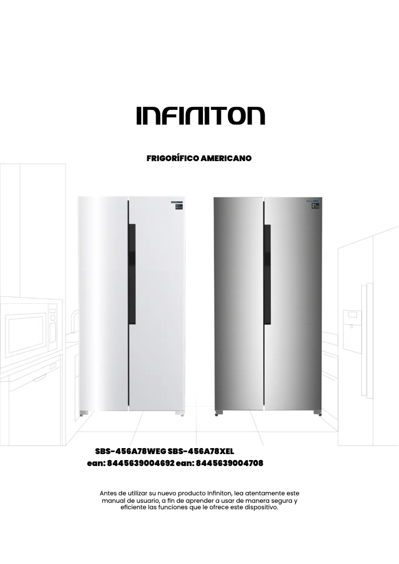 Image de la première page du manuel de l'appareil SBS-456A78WEG