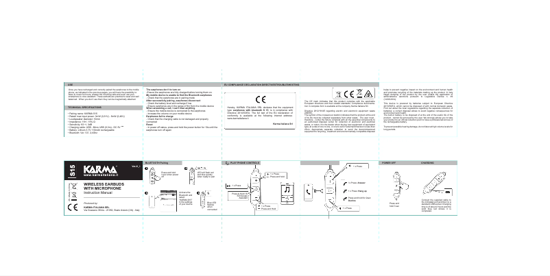 Image de la première page du manuel de l'appareil S15