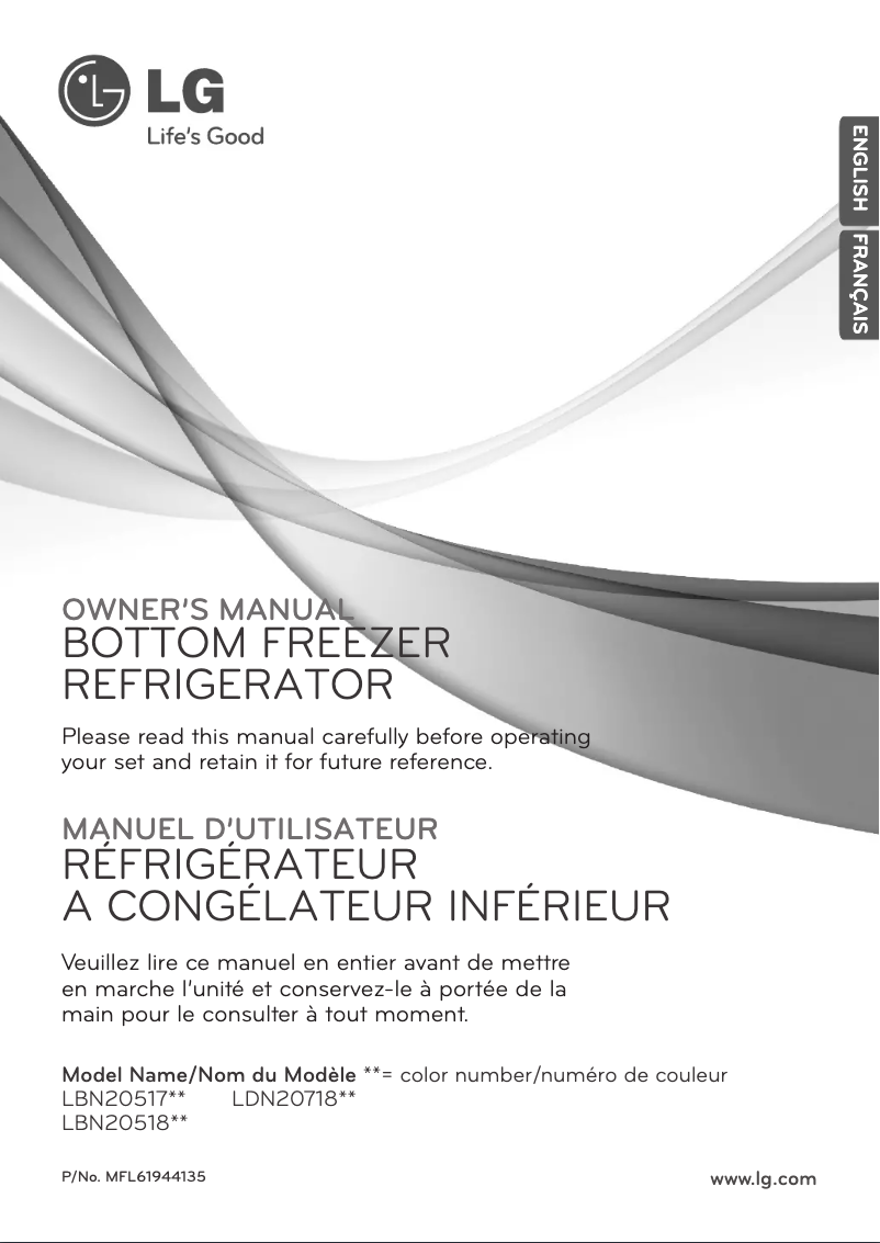 Image de la première page du manuel de l'appareil LBN20518ST