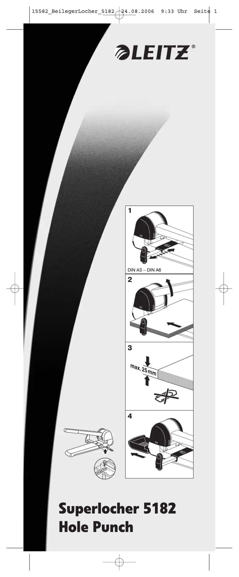 Image de la première page du manuel de l'appareil 5182