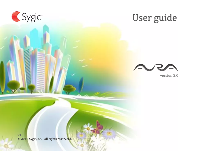 Image de la première page du manuel de l'appareil Aura