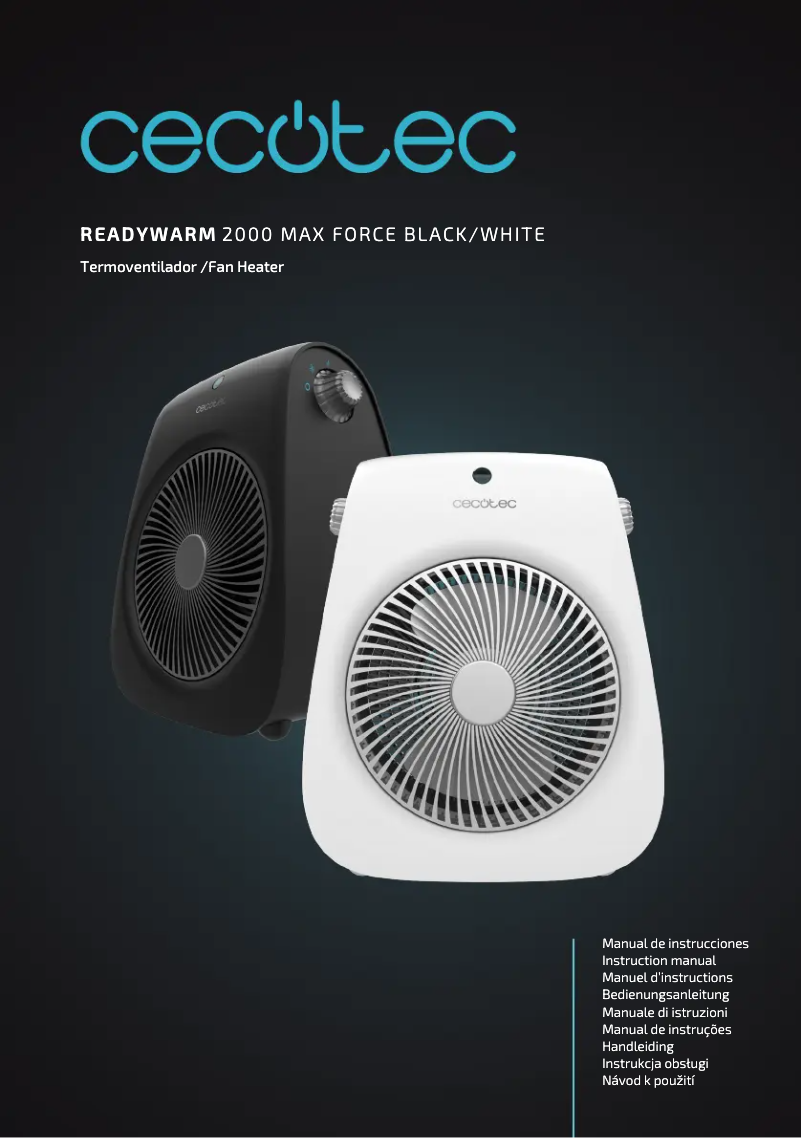Page 1 de la notice Manuel utilisateur Cecotec ReadyWarm 2000 Max Force