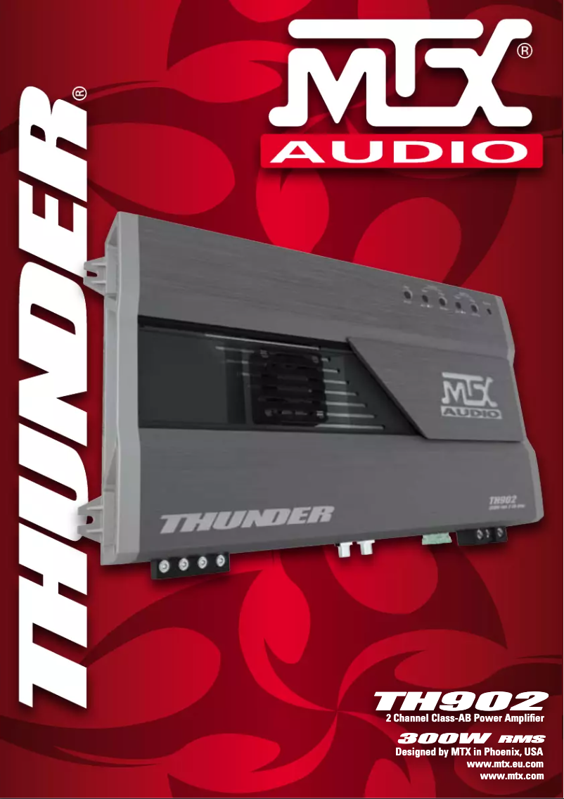 Page 1 de la notice Manuel utilisateur MTX Audio TH902