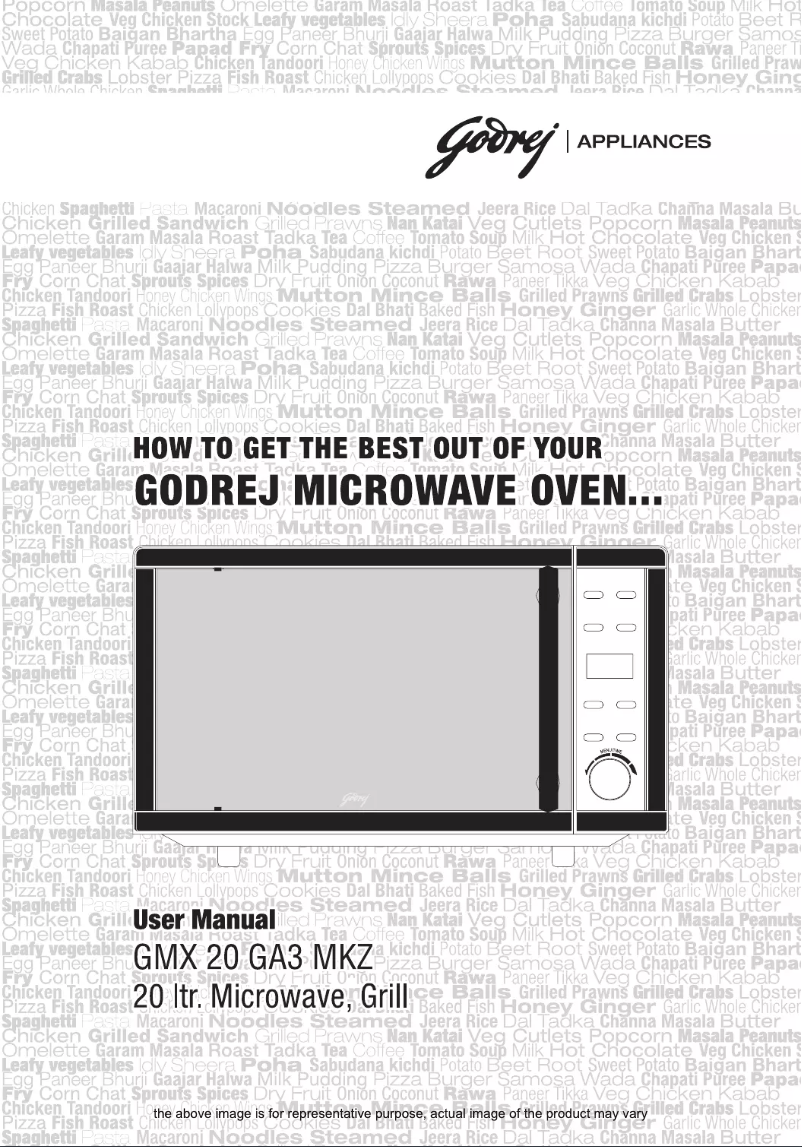Page n°1 - Manuel utilisateur Godrej GMX 20GA3 MKZ