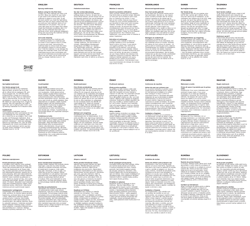 Page 1 de la notice Manuel utilisateur Ikea Firm