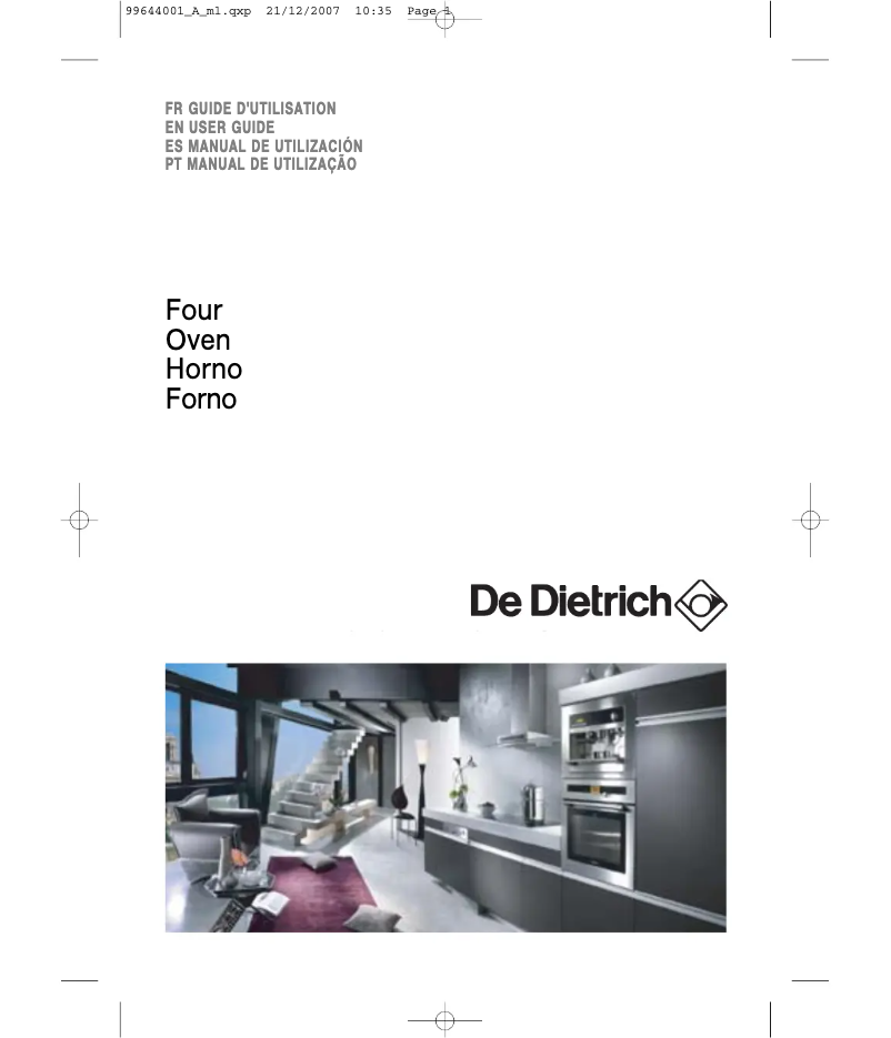 Image de la première page du manuel de l'appareil DOD788B