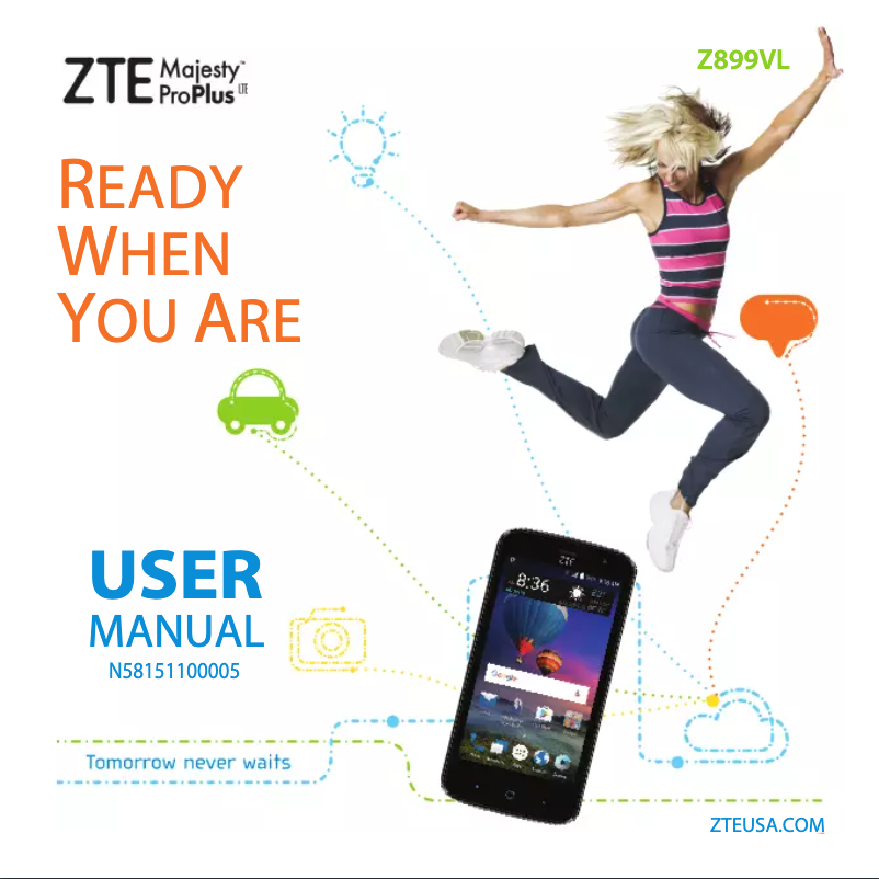 Page 1 de la notice Manuel utilisateur ZTE Majesty Pro Plus LTE