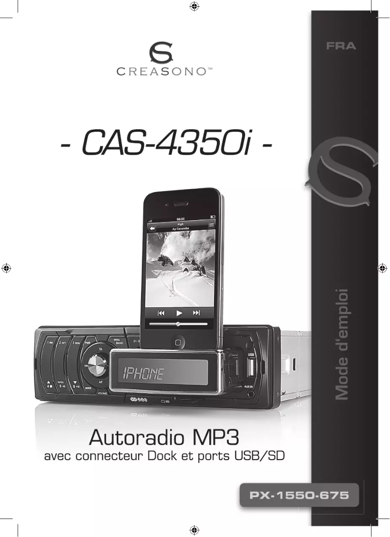 Página 1 del manual Manual de usuario Creasono CAS-4350I PX1550