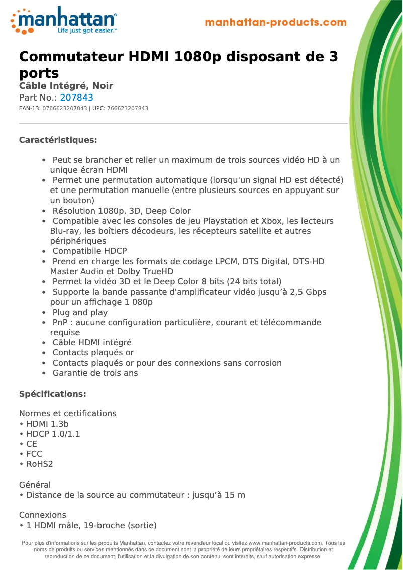 Image de la première page du manuel de l'appareil 207843