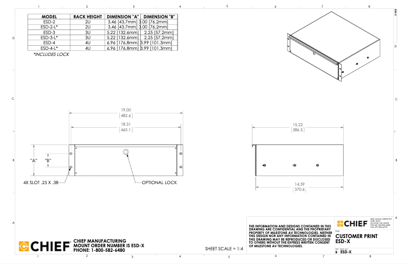 Page n°1 - Manuel utilisateur Chief ESD-3