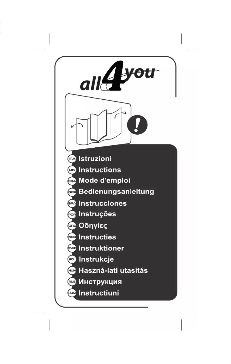 Page 1 de la notice Manuel utilisateur GBS All For You
