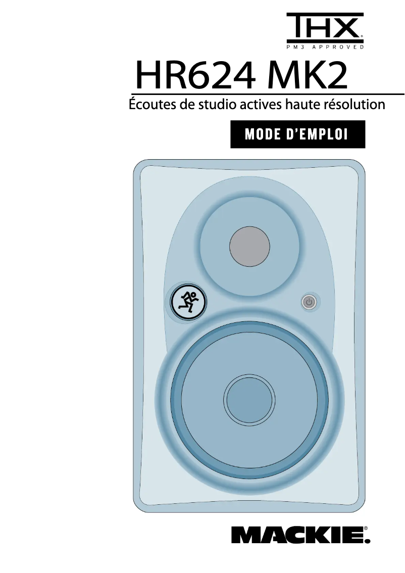Page 1 de la notice Manuel utilisateur Mackie HR624mk2