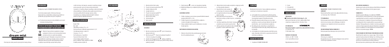 Image de la première page du manuel de l'appareil Dream Mist