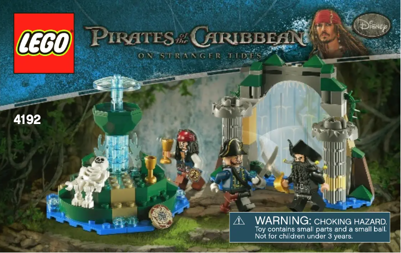 Page 1 de la notice Manuel utilisateur Lego Pirates Of The Caribbean 4192