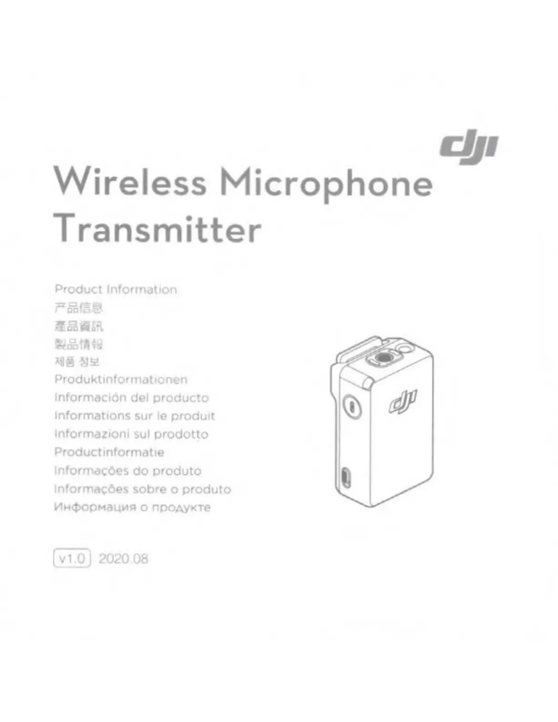 Page 1 de la notice Manuel utilisateur DJI Wireless Microphone Transmitter