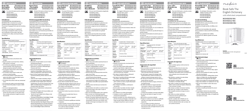 Page n°1 - Manuel utilisateur Nedis BOOKSEDM01BU