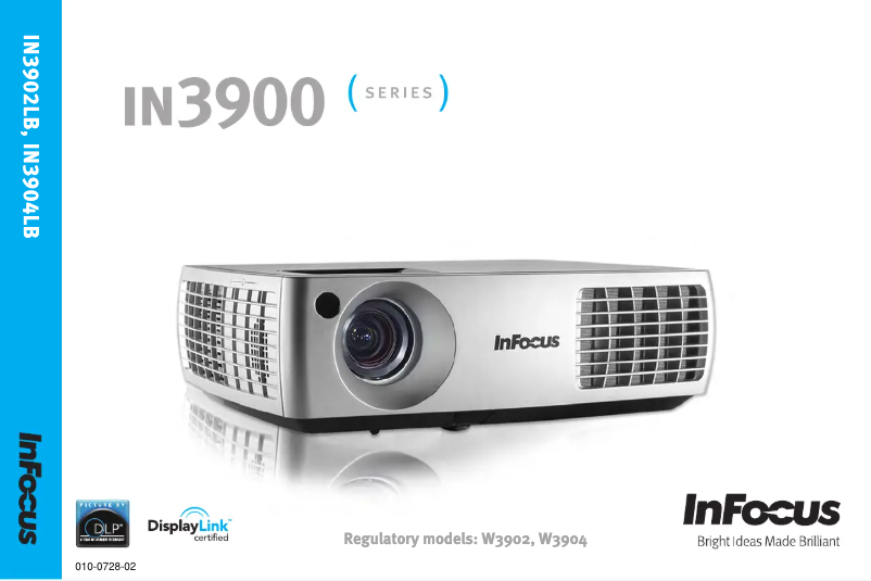 Page 1 de la notice Manuel utilisateur InFocus IN3904
