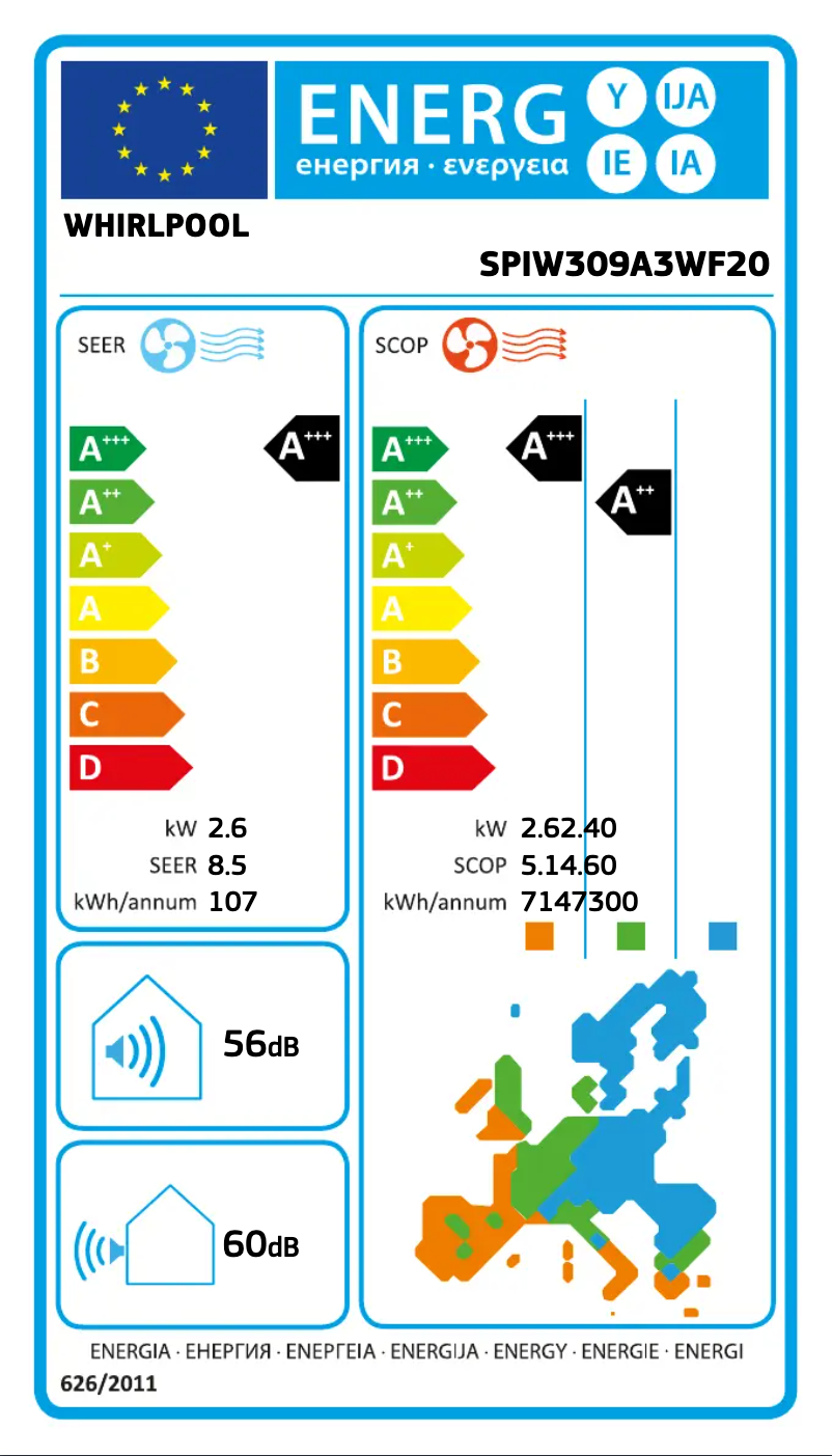Page 1 de la notice Manuel utilisateur Whirlpool SPIW309A3WF20