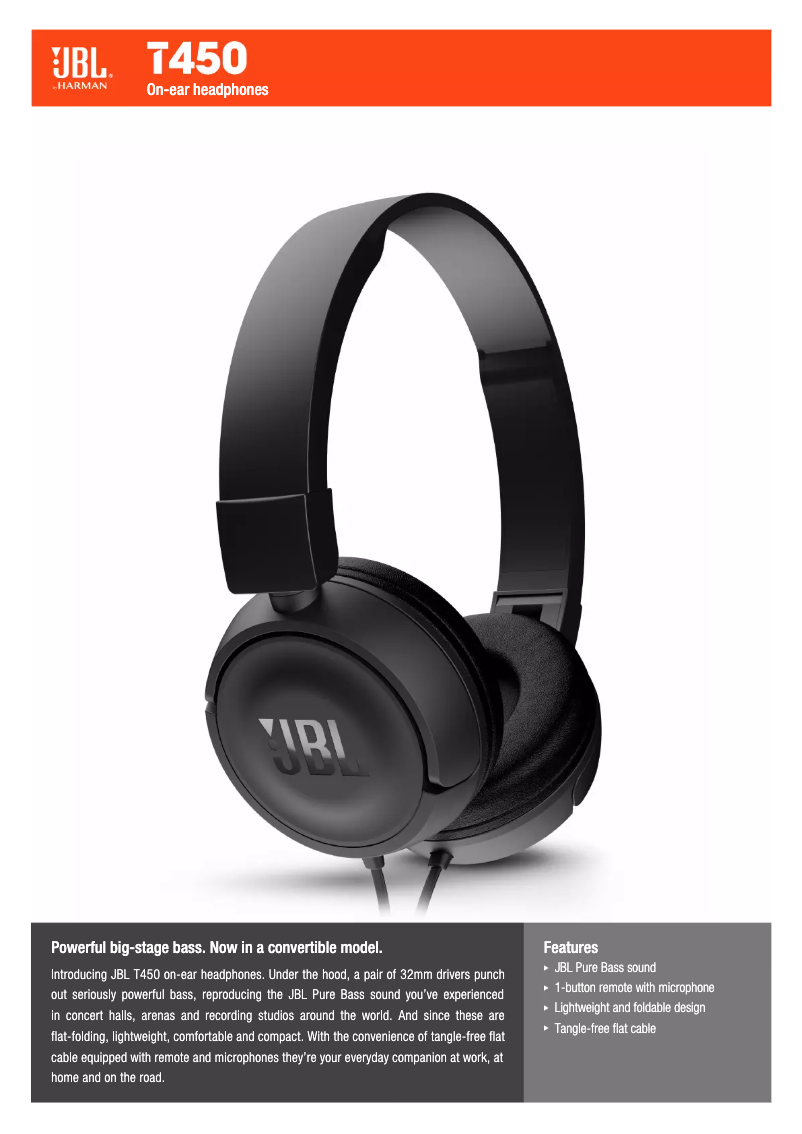 Image de la première page du manuel de l'appareil T450