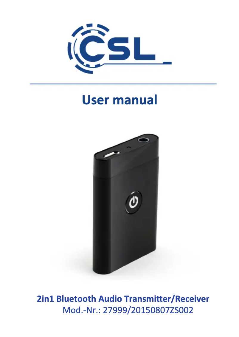 Página 1 del manual Manual de usuario CSL 300684