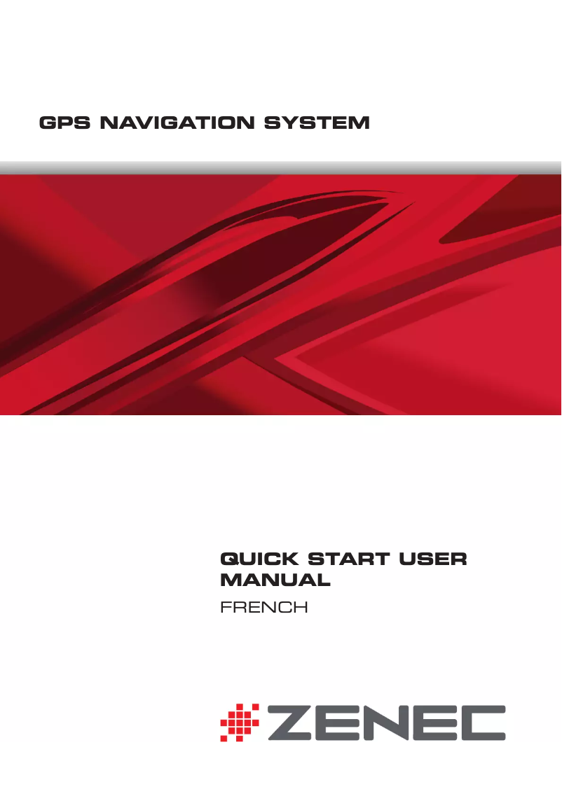 Page 1 de la notice Manuel utilisateur Zenec ZE-NC3141D