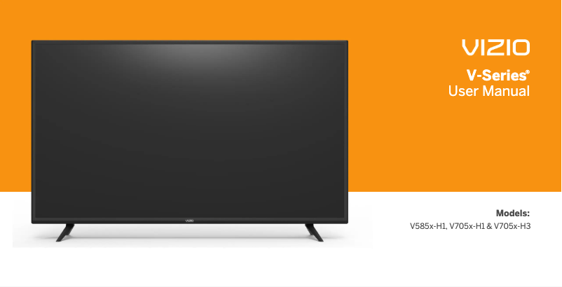 Page 1 de la notice Manuel utilisateur VIZIO V705x-H1