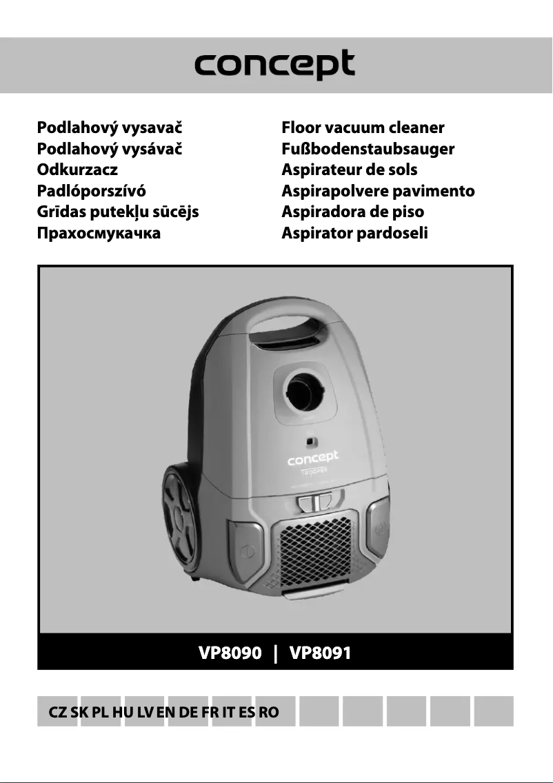 Página 1 del manual Manual de usuario Concept VP8091