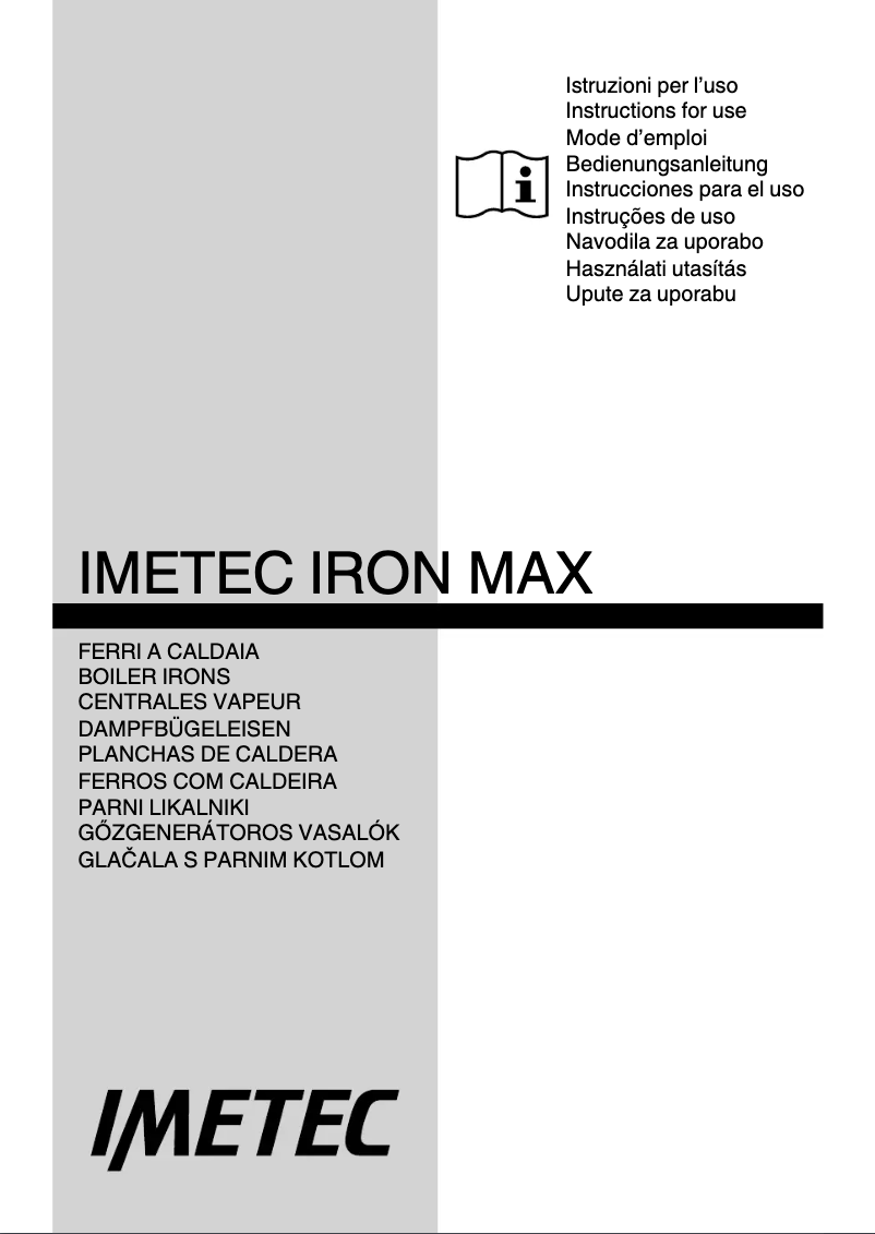 Page 1 de la notice Manuel utilisateur Imetec Iron Max Compact 1900