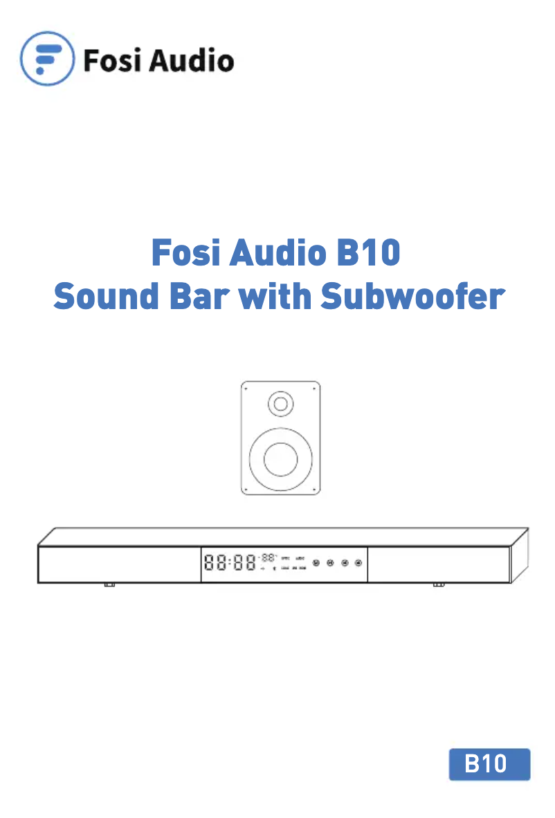 Página 1 del manual Manual de usuario Fosi Audio B10