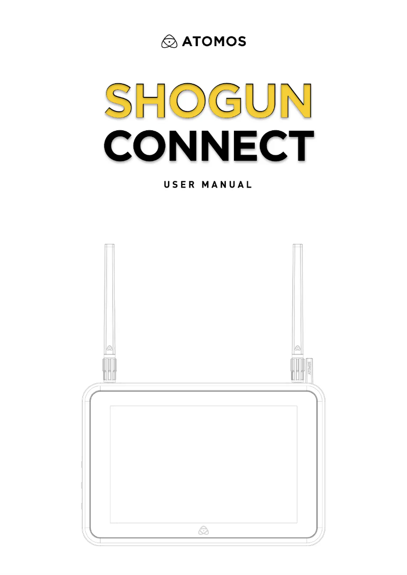 Page n°1 - Manuel utilisateur Atomos Shogun Connect