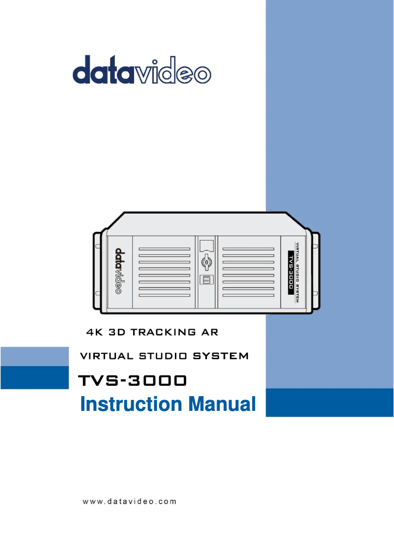 Page n°1 - Manuel utilisateur DataVideo TVS-3000