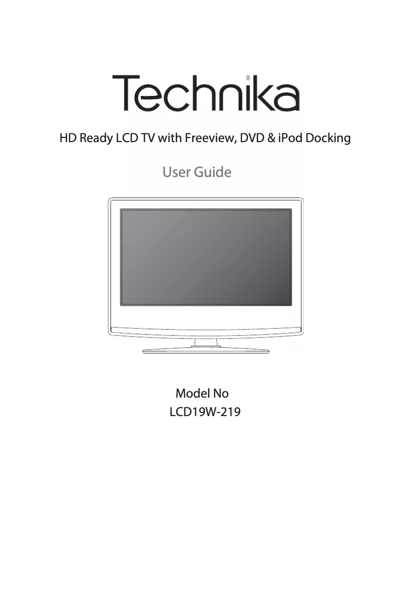 Page n°1 - Manuel utilisateur Technika LCD19W-219