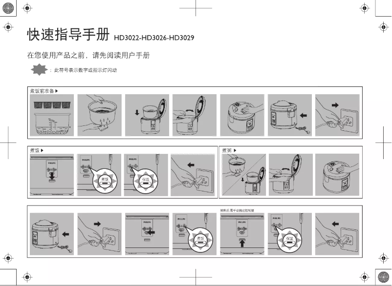 Image de la première page du manuel de l'appareil Daily Collection HD3026