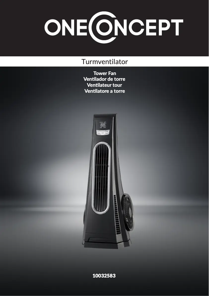 Página 1 del manual Manual de usuario OneConcept Blown Away