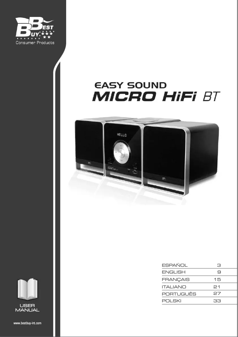 Page n°1 - Manuel utilisateur Best Buy Easy Sound Micro HiFi BT
