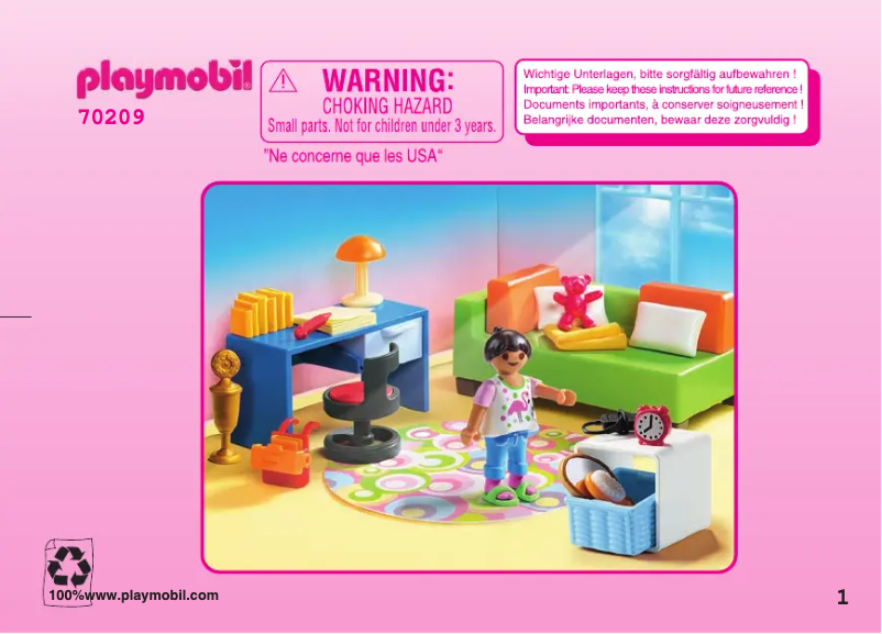 Page n°1 - Manuel utilisateur Playmobil 70209