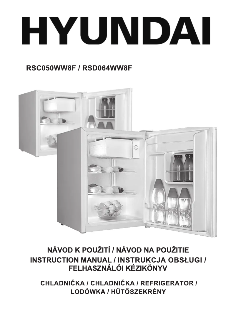 Image de la première page du manuel de l'appareil RSD064WW8F