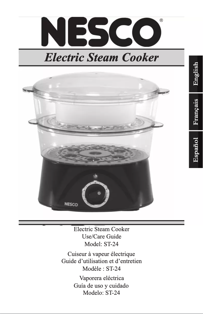 Page 1 de la notice Manuel utilisateur Nesco ST-24P