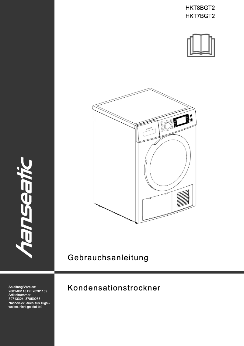 Page 1 de la notice Manuel utilisateur Hanseatic HKT8BGT2