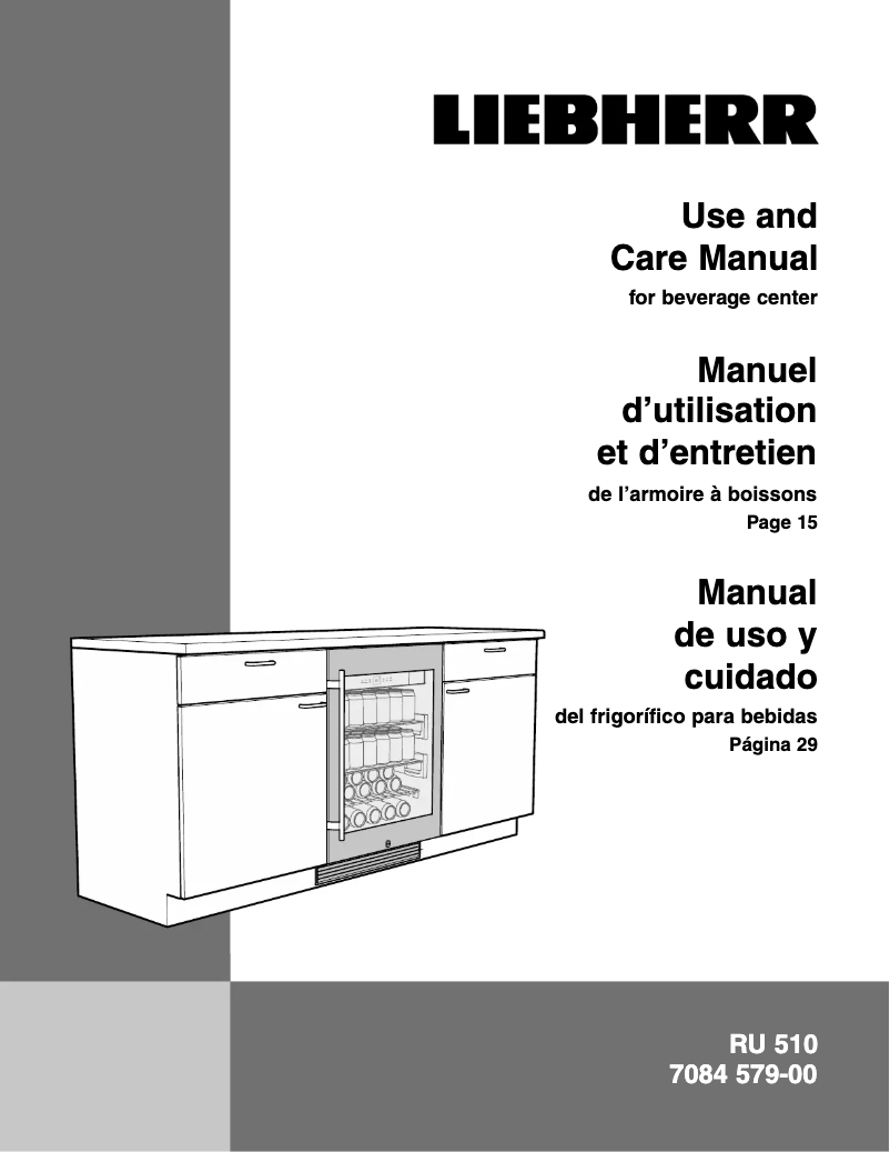 Image de la première page du manuel de l'appareil RU 510