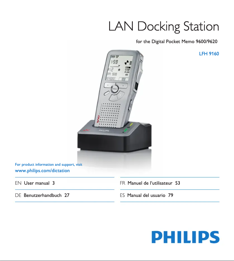 Image de la première page du manuel de l'appareil LFH 9160