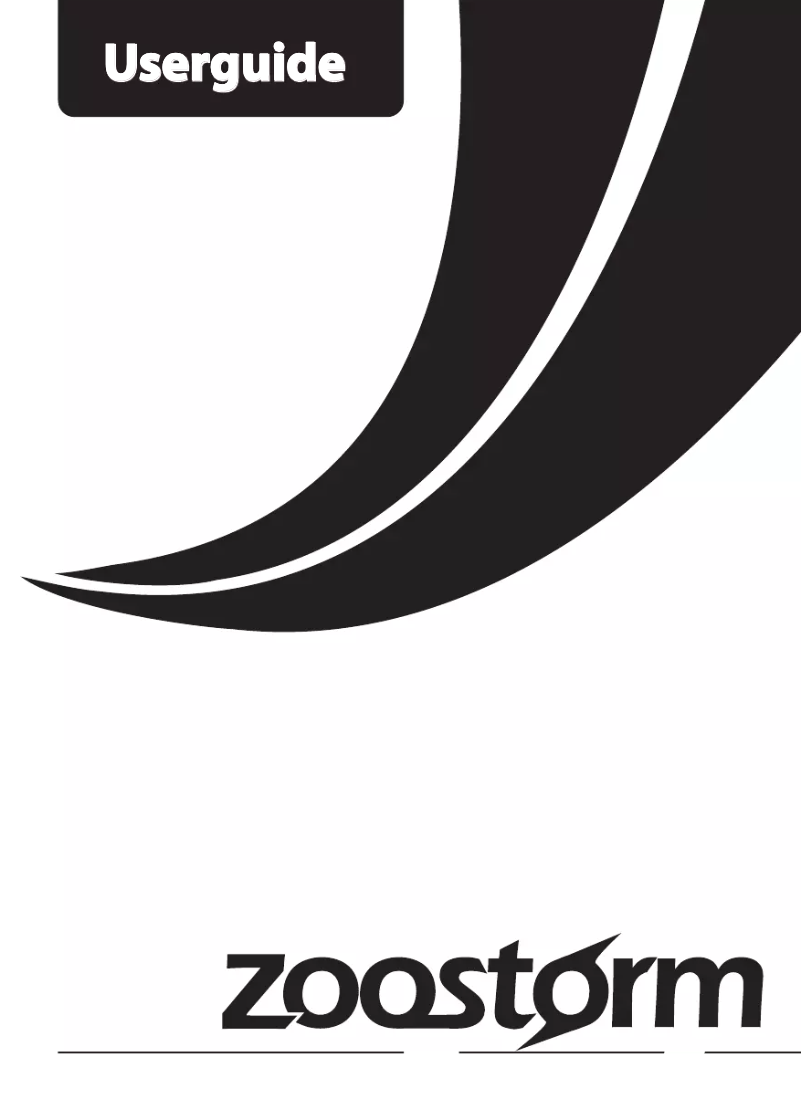 Page n°1 - Manuel utilisateur Zoostorm Small Form 7877-0725